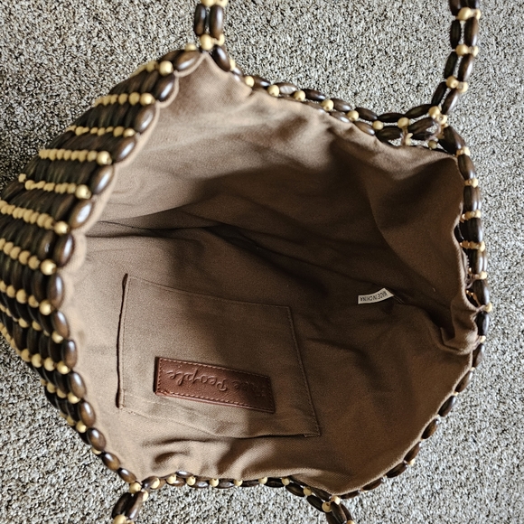 Free people Ibiza beaded purse half moon nwot - Picture 3 of 7